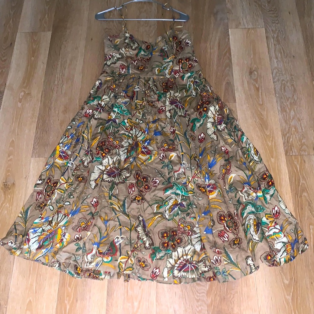 Banana Republic  Linen Midi Dress Floral